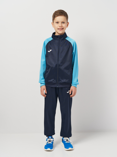 Детский спортивный костюм (толстовка + штаны) для мальчика Joma Academy IV 101966.342 109-117 см Бирюзовый (8424309451110) - изображение 1