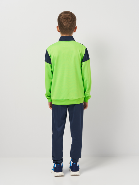 Детский спортивный костюм (толстовка + штаны) для мальчика Joma Oxford 102747.023 129-140 см Салатово-Темно-синий (8445456345619) 