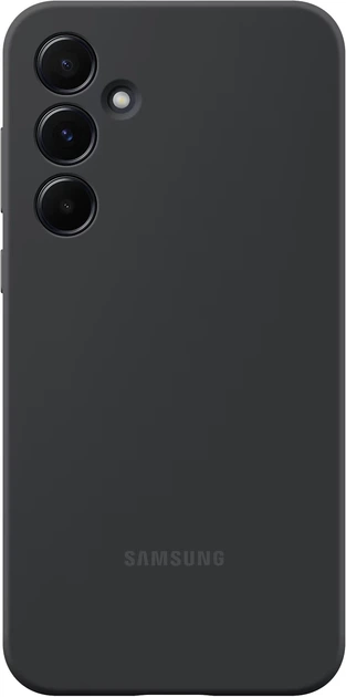 Панель Samsung Silicone Case для Samsung Galaxy A55 Black (EF-PA556TBEGWW) - зображення 3