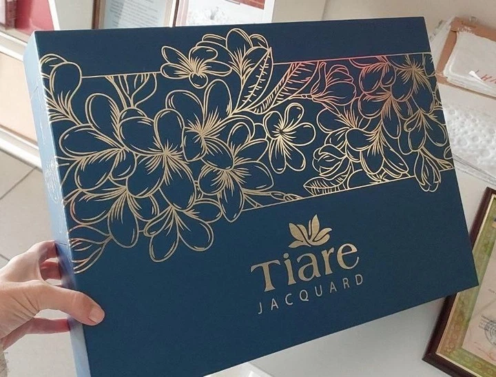 Елітна постільна білизна Viluta Сатин Люкс жакард Tiare 2427 Євро Бавовна 100% - зображення 3