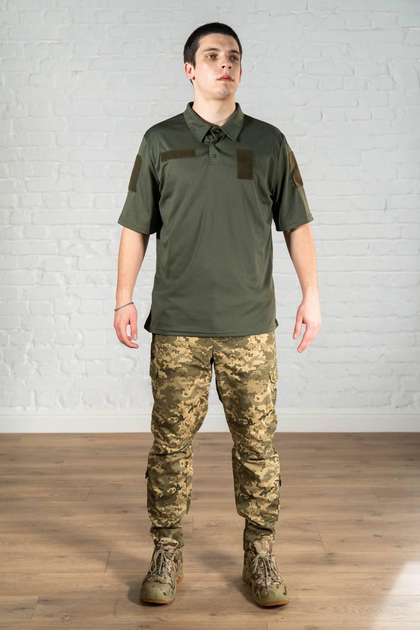 Форма военная поло и брюки CoolMax рип-стоп tactical Пиксель Олива (584) , 2XL - изображение 1