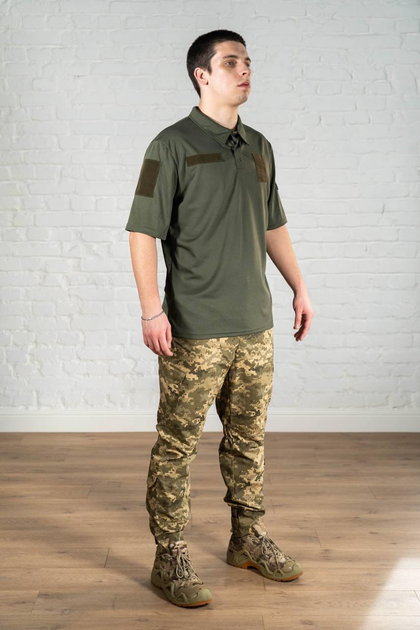 Форма военная поло и брюки CoolMax рип-стоп tactical Пиксель Олива (584) , 2XL - изображение 2