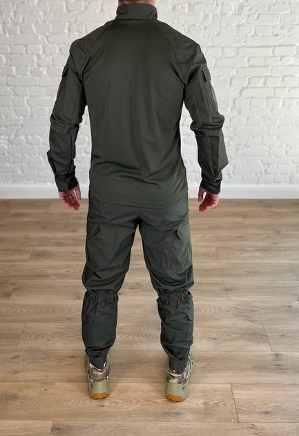 Військова форма убакс зі штанами рип-стоп CoolMax tactical Олива (562) , XL - зображення 2