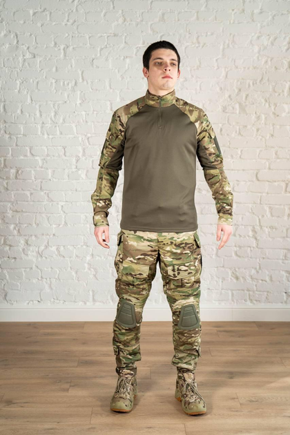 Военная форма штаны с наколенниками и убакс CoolMax рип-стоп tactical Олива Мультикам (599) , XL - изображение 1