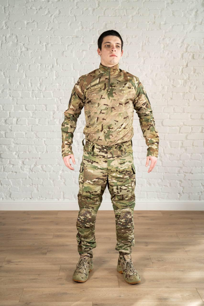Тактическая форма убакс и штаны с наколенниками CoolMax рип-стоп tactical Мультикам (597) , 3XL - изображение 1
