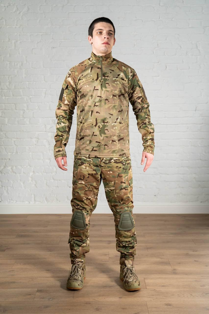 Армейская форма брюки с наколенниками и убакс рип-стоп CoolMax tactical Мультикам (565) , M - изображение 1
