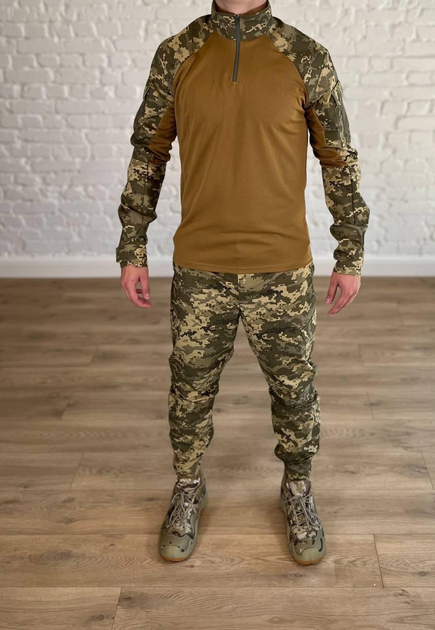 Форма военная убакс со штанами tactical рип-стоп CoolMax Пиксель Койот (560) , M - изображение 1
