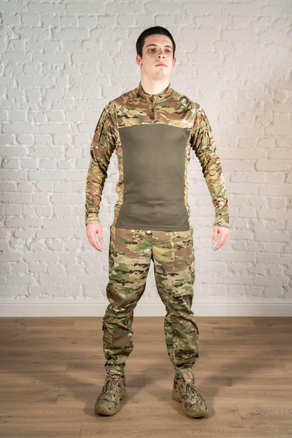 Форма армейская убакс со штанами tactical CoolMax рип-стоп Мультикам Олива (602) , L - изображение 1