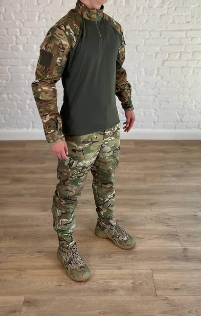 Армейская форма убакс со штанами tactical CoolMax рип-стоп Мультикам Олива (556) , 3XL - изображение 2