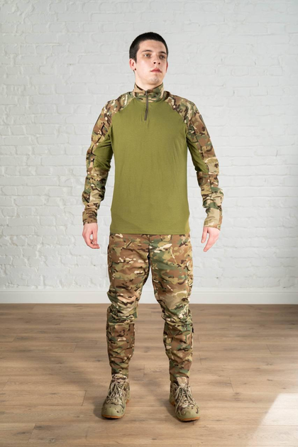 Армейская форма убакс со штанами tactical рип-стоп ХБ Олива Мультикам (580) , M - изображение 1