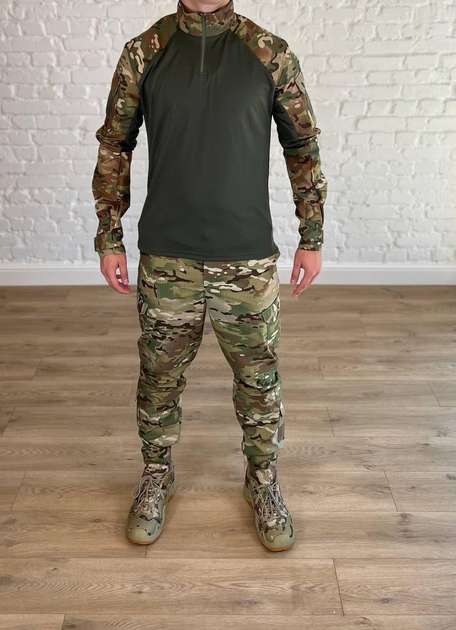 Армейская форма убакс со штанами tactical CoolMax рип-стоп Мультикам Олива (556) , S - изображение 1