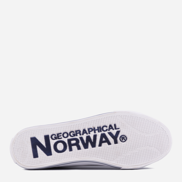 Чоловічі кеди низькі Geographical Norway GNM21101-17 45 Білі (8445377016759) - зображення 5