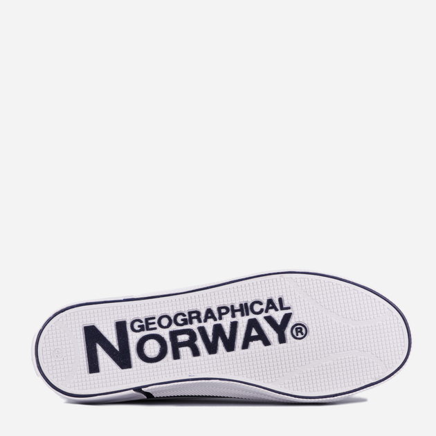 Sneakersy męskie do kostki Geographical Norway GNM21107-17 44 Białe (8445377017305) - obraz 5