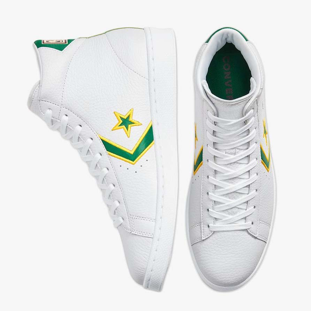 Чоловічі кеди високі Converse Pro Leather Mid 167061C 42 26.5 см Білі (888757766451) - зображення 5