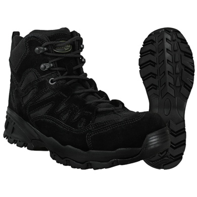 Ботинки тактические MIL-TEC Squad Boots 5 Inch Black 46 (295 мм) - изображение 1