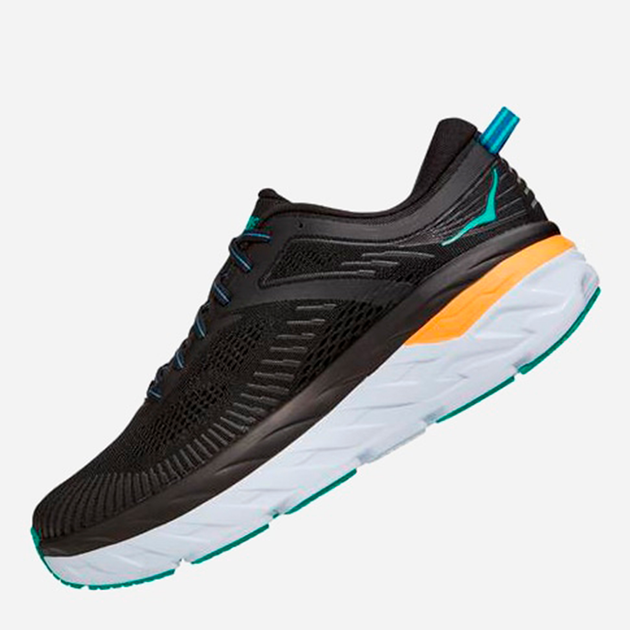 Чоловічі кросівки для бігу HOKA ONE ONE Bondi 7 1110518 42 2/3 Чорні (194715581722) - зображення 2