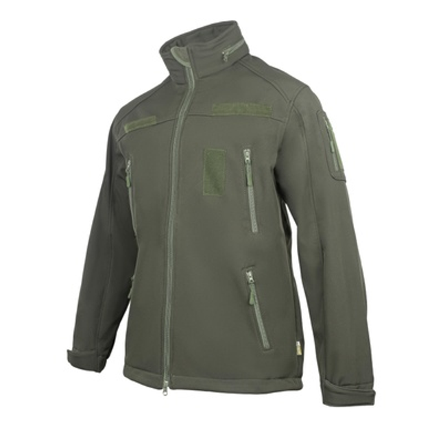 Куртка Vik-Tailor SoftShell з липучками для шевронів Olive 46 - зображення 1