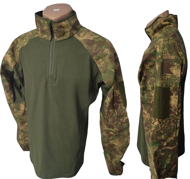 Тактическая рубашка убакс ubacs мужская боевая военная рубашка для ЗСУ размер 52 цвет хищник - изображение 1