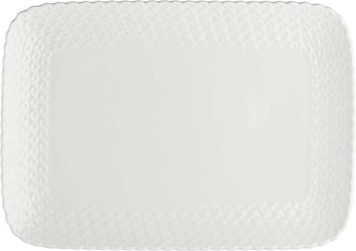 Taca do serwowania La Porcellana Bianca Momenti biała 31 x 22 cm (P002800431)  - obraz 1