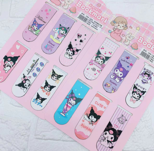 Магнітні закладки для книг 6 шт Куромі, аніме, (Kuromi ) геншень, манги, hello kitty, Санріо Кітті, Мелоді (AN) - Фото 2 Магнітні закладки для книг 6 шт Куромі, аніме, (Kuromi ) геншень, манги, hello kitty, Санріо Кітті, Мелоді (AN) - зображення 2