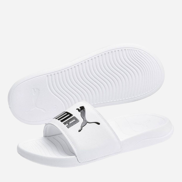 Чоловічі шльопанці Puma Popcat 20 White-Puma Black 372279-02 40.5 Білі (4062451827342) - зображення 4