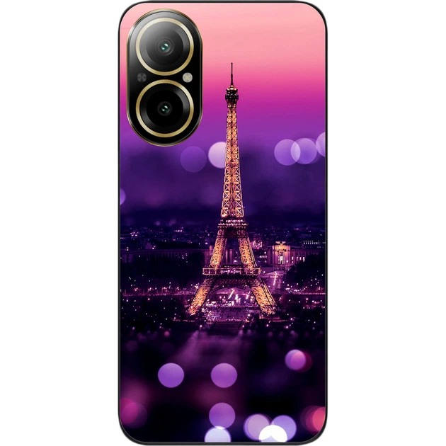 Силиконовый чехол SMTT для Realme C67 4G с картинкой Париж ночью - Фото 1 Силиконовый чехол SMTT для Realme C67 4G с картинкой Париж ночью - изображение 1
