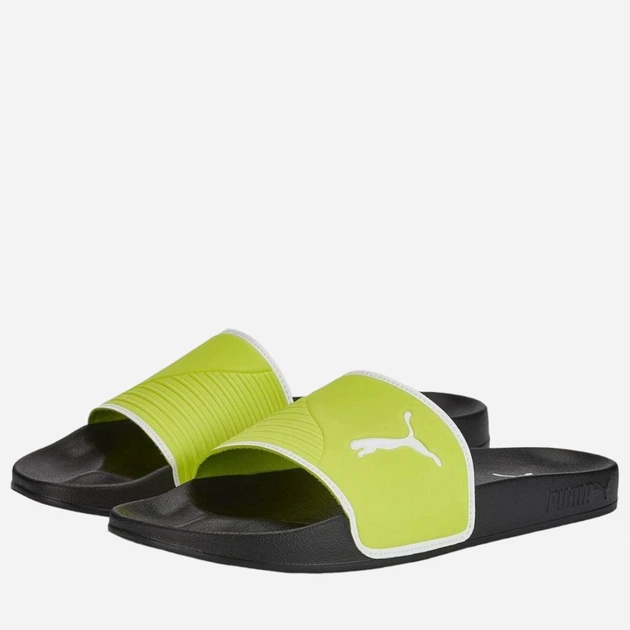 Жіночі шльопанці Puma Leadcat 2.0 Shower Limepunch-Puma Білі- 384140-04 37 Чорні (4065449313278) - зображення 2