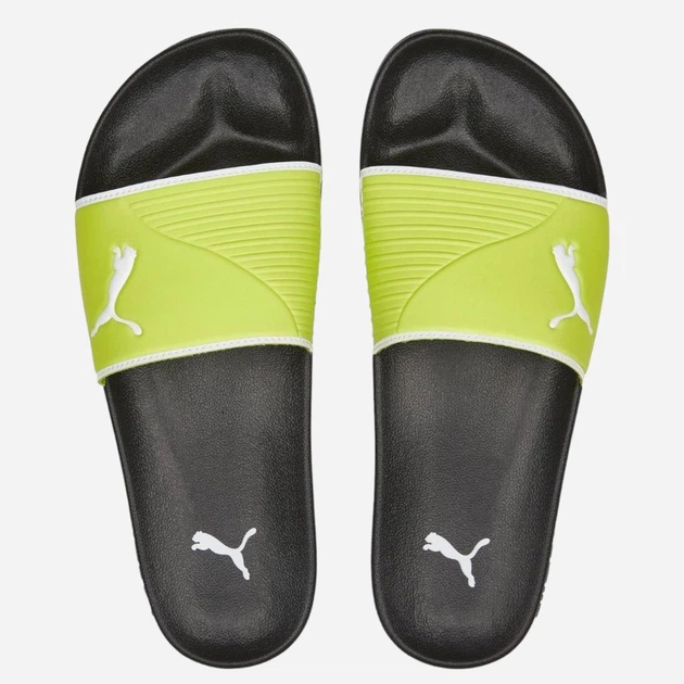 Жіночі шльопанці Puma Leadcat 2.0 Shower Limepunch-Puma Білі- 384140-04 37 Чорні (4065449313278) - зображення 3