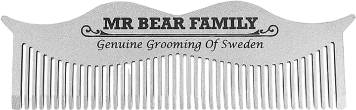 Чоловічий гребінець Mr Bear Family для вусів сталевий Silver 1 шт (73139911) - зображення 1