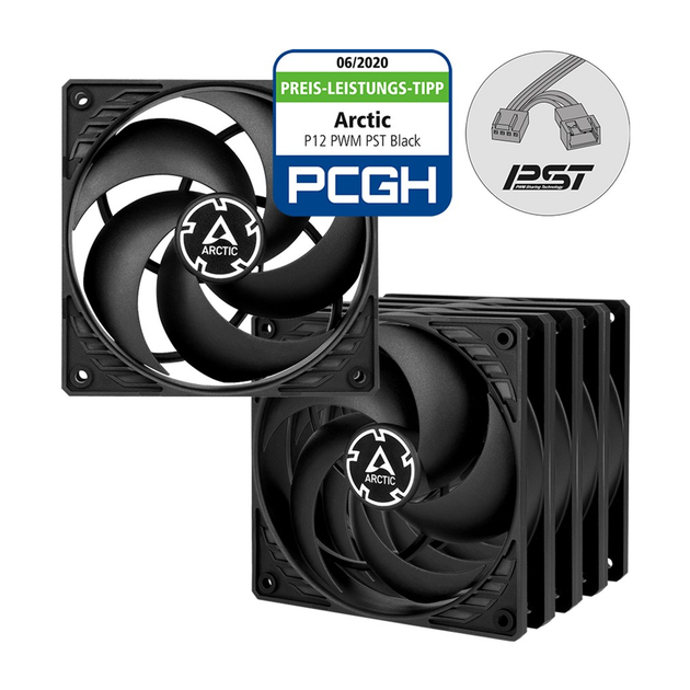 Кулер для корпуса Arctic P12 PWM PST 5pcs (ACFAN00137A) – фото, отзывы ...