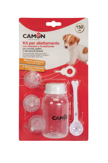 Zestaw do karmienia zwierząt Camon Breastfeeding Kit with Measuring Cup and Teat Cups (8019808222318) - obraz 1