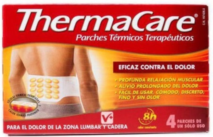 Plaster Thermacare Heatwraps Lower Back And Hip 4 szt (8430992120905) - obraz 1