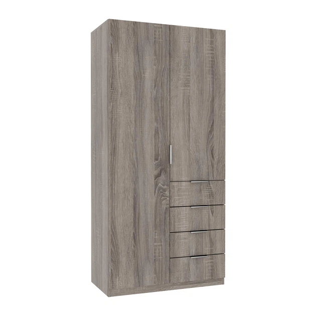 Шкаф Кристал 1 Континент 1000х520х2100 Дуб Сонома Трюфель - изображение 1