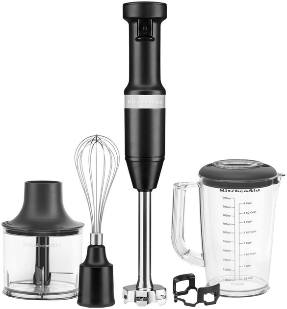 Блендер погружной KitchenAid 5KHBV83EBM черный матовый – фото, отзывы ...