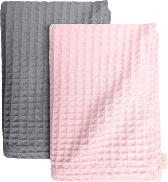 Акція на Набір рушників Cosas Set Towel Sq-Grey-Rose 130x95, 75x95 від Rozetka