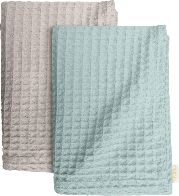 Акція на Набір рушників Cosas Set Towel Squares Mint 95х130 см + Squares Coffe 75х130 см (SetTowel_95-SqMint_130-SqCoffe) від Rozetka