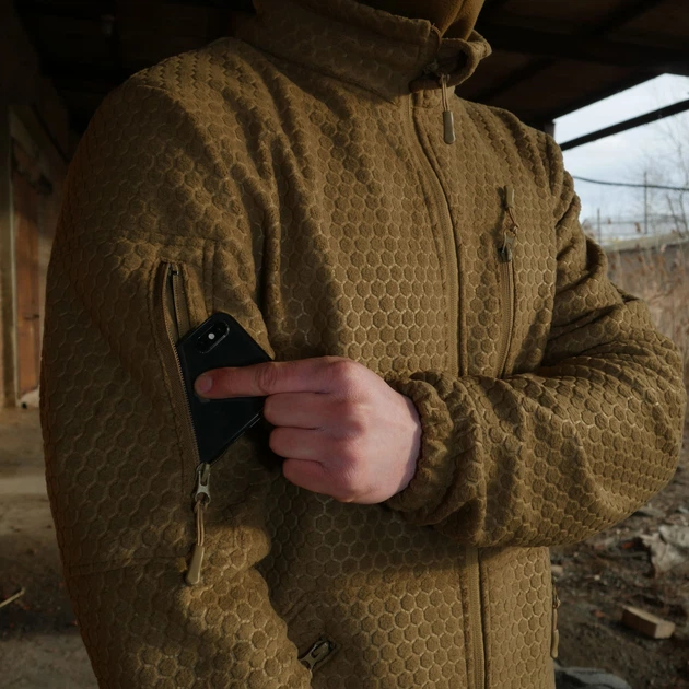 Флісова кофта Militex Windblock Tactical Coyote mod. 4 S - зображення 10
