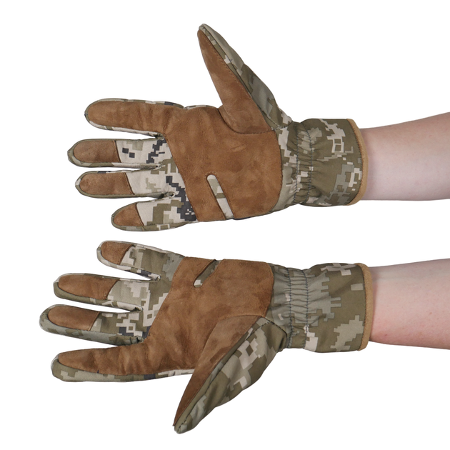 Тактичні зимові рукавиці Softshell піксель XL - зображення 2