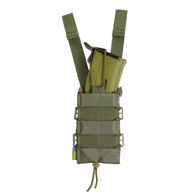 Жесткий усиленный тактический подсумок Kiborg GU Single Mag Pouch Khaki - изображение 1