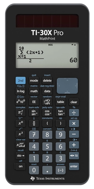 Калькулятор Texas Instruments TI-30X Pro Mathprint Scientific (TI-30XPROMPFC) - зображення 1