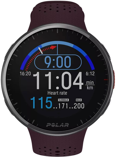 Smartwatch Polar Pacer PRO Autumn Maroon S-L (725882060514) - obraz 2