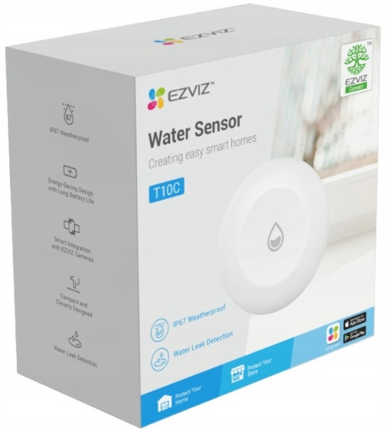 Датчик протікання води Ezviz T10C Water Sensor Wi-Fi (6941545612270) - зображення 5