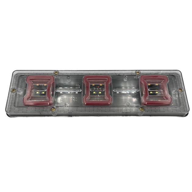 Універсальний задній ліхтар стопа ЛЕД/LED для легкових авто 12V 30СМ з поворотом що біжить 2шт (модель 26) - зображення 2