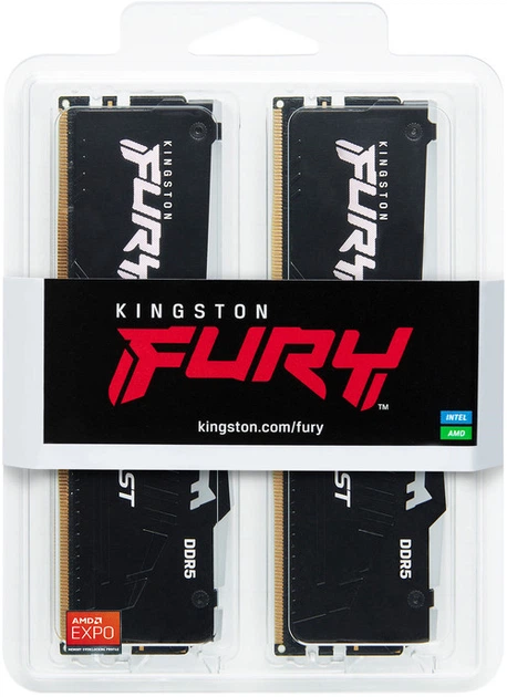 Оперативная память Kingston Fury Beast DDR5-6000 RGB 32768MB PC5