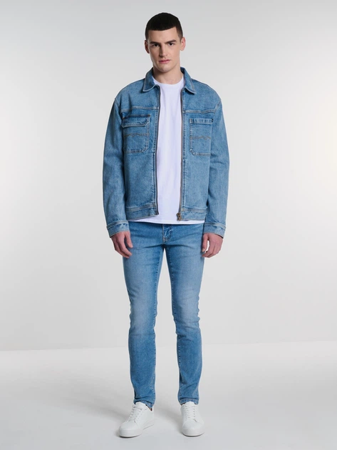 Jeansy slim fit męskie Big Star Deric W33L34 Niebieskie (5900714704322) - obraz 4