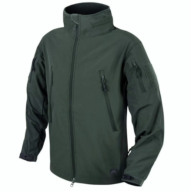 Куртка Helikon-Tex GUNFIGHTER - Shark Skin Windblocker, Jungle green L/Regular (KU-GUN-FM-27) - изображение 1