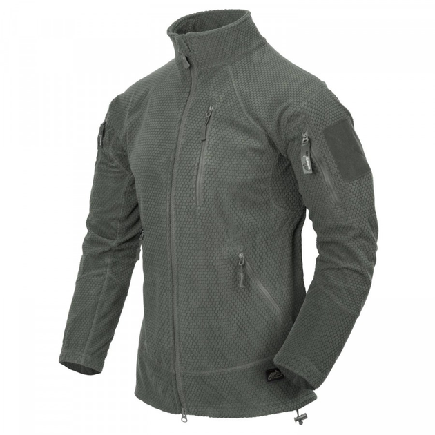 Куртка Helikon-Tex ALPHA Tactical - Grid Fleece, Foliage green 3XL/Regular (BL-ALT-FG-21) - зображення 1