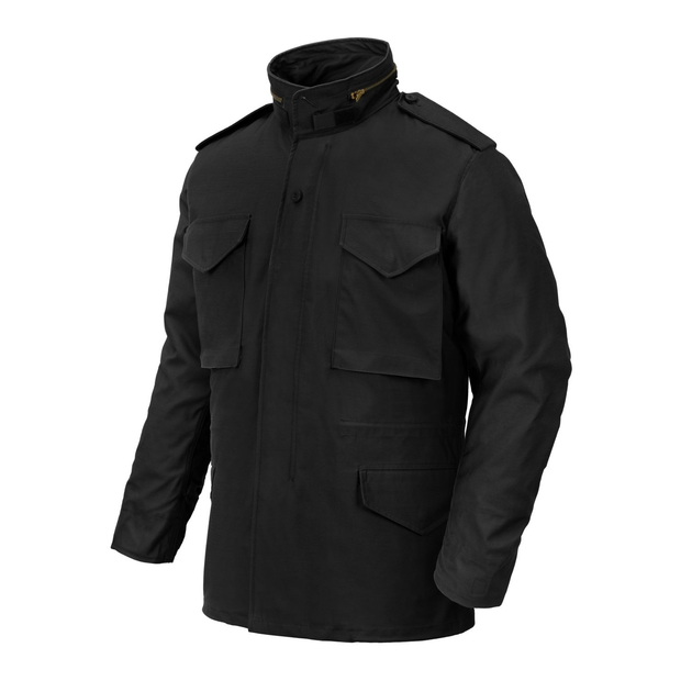 Куртка Helikon-Tex M65 - NyCo Sateen, Black 2XL/Long (KU-M65-NY-01) - зображення 1