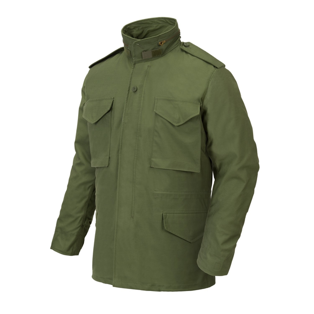 Куртка Helikon-Tex M65 - NyCo Sateen, Olive green M/Regular (KU-M65-NY-02) - зображення 1