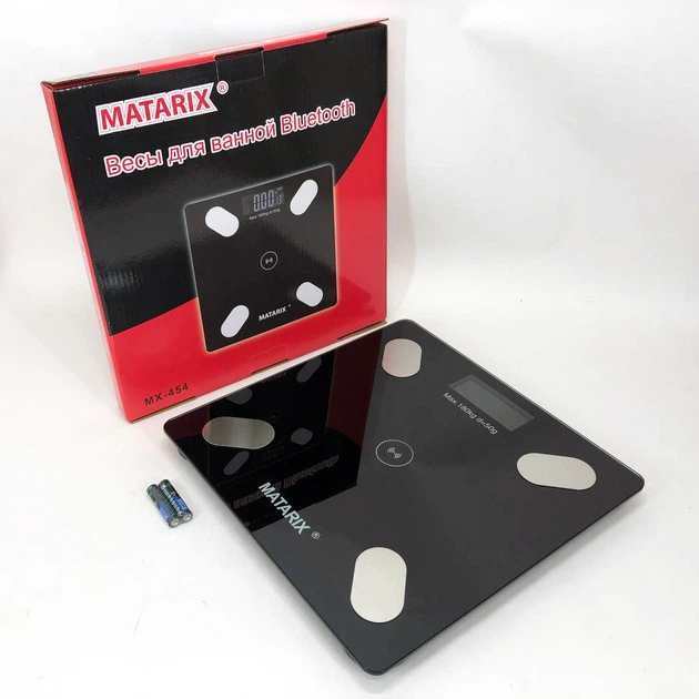 Умные напольные весы с приложением MATARIX MX-454 App 180кг, Весы напольные для анализа тела GN-97 - изображение 8